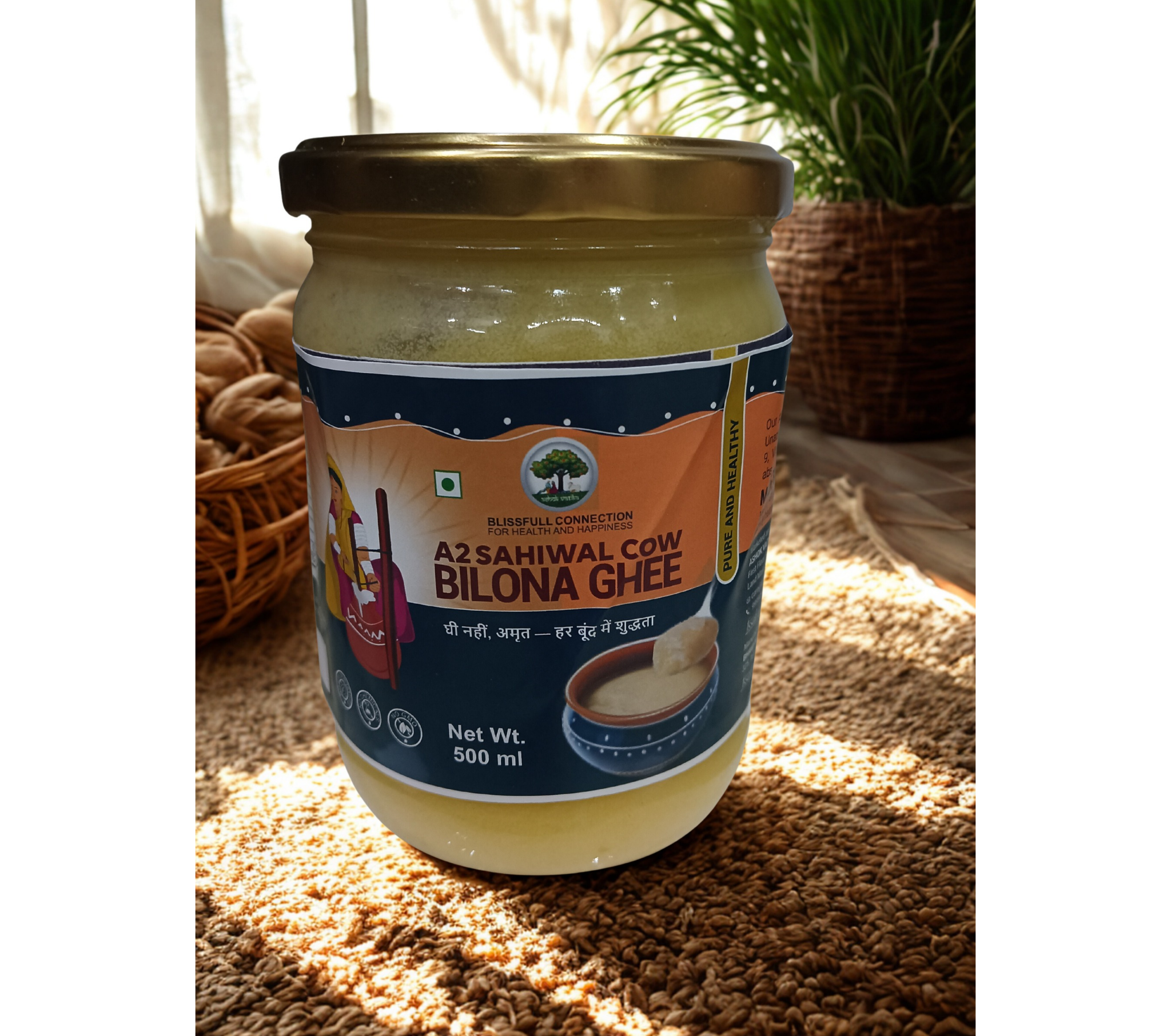 A2 SAHIWAL COW BILONA GHEE - 500 ML