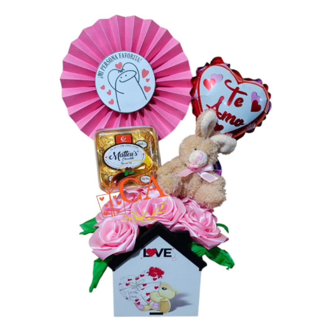 💘 Romantic Love Gift Hamper – Teddy, Chocolates & Balloon | Valentine’s / Anniversary / Special Surprise